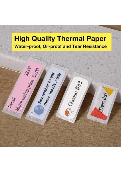 14X30MM-210PCS Tarzı Niimbot D11D110 Termal Şeffaf Kağıt Su Geçirmez ve Yağ Geçirmez Ev Depolama Sınıflandırması Gıda Üretim Etiketi (Yurt Dışından)