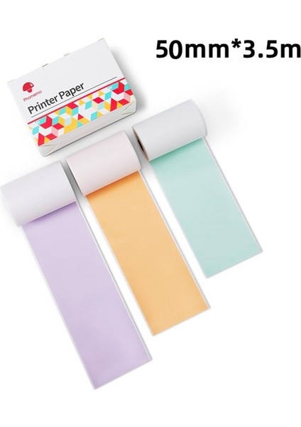 Mc2 Stili 3 Rollsbox Phomemo Kendinden Yapışkanlı Termal Renkli Kağıt Phomemo SM02PRO Yazıcı Için Yazdırılabilir Etiket Etiket Kağıtları (Yurt Dışından) fiyatları