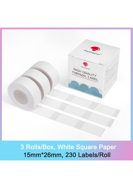 DP1526-230 Stili Phomemo D30 Mini Impresora Termal Etiketler Taşınabilir Yazıcı Baskı Etiketi Için Süpermarket Su Geçirmez Yağ Önleyici Yırtılmaya Dayanıklı (Yurt Dışından)
