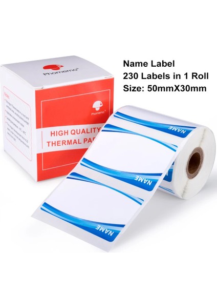 Adı C 50X30MM Stili Phomemo Papel Etiket Yazıcısı Yuvarlak Kare Kağıt Etiket Çok Amaçlı Etiket Bandı Kendinden Yapışkanlı Termal Kağıt Yazıcısı (Yurt Dışından)