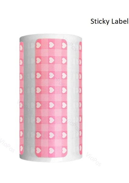 Pembe Etiket Stili Diğer A6 Termal Etiket Yazıcı Kağıdı Beyaz Renkli Etiket Fotoğraf Yazıcısı Için 57*30MM Peripage Paperang Poooli Baypage Printing A (Yurt Dışından)