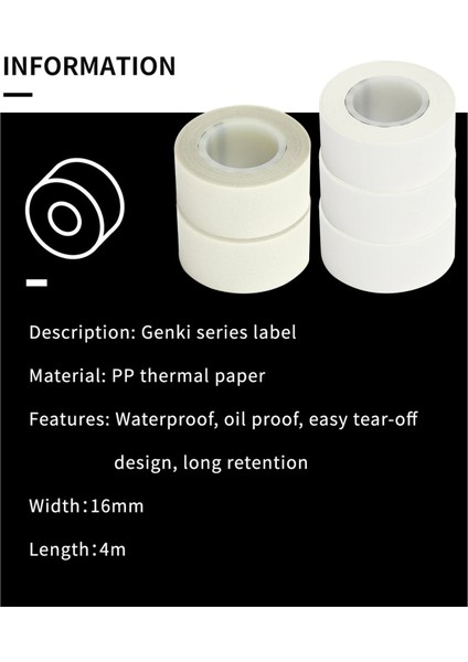 Makeıd Yapışkanlı Etiket Kağıdı Termal Baskı Kağıdı Etiket Bandı Makeıd M1 Taşınabilir Etiket Makinesi Yazıcı Için (Yurt Dışından) modelleri