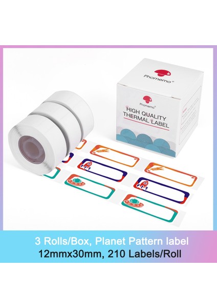 DP-P05 Stili Phomemo D30 Için Etiket Kağıdı Termal Etiket Biletleri Kağıt Kendinden Yapışkanlı Şeffaf Kare Yuvarlak Isim Etiketleri Kağıt 3 Rollsbox (Yurt Dışından)