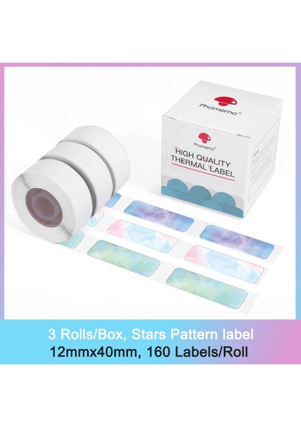 Desen Etiketi P10 Stili Impresora Portatil Phomemo D30 Için Termal Kağıt Taşınabilir Mini Impresora Baskı Etiketi Saf Renk Çizilmeye Dayanıklı Etiket Kağıdı (Yurt Dışından) fırsatları