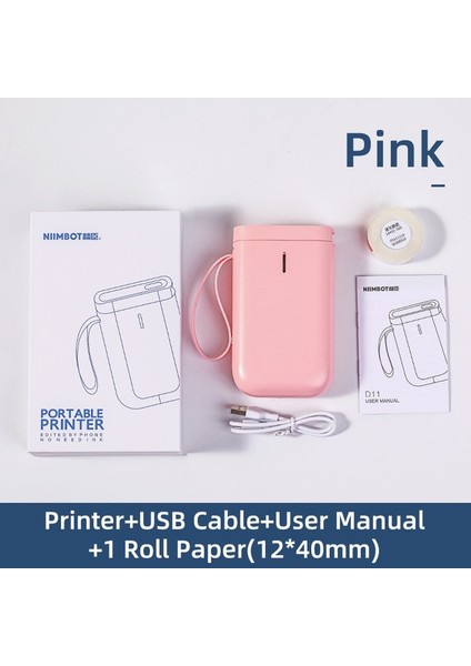 Turuncu Tarzı Niimbot D11 Kablosuz Şeffaf Yazıcı Yazıcı Bluetooth Termal Etiketler Baskı Impresora Etiket Baskı Etiket Kağıt Yapıştırıcı (Yurt Dışından) fırsatları