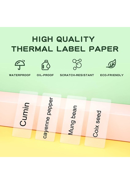 D101 Rd Kablo Stili Niimbot D11 D101 Etiket Baskı Kağıdı Şeffaf Su Geçirmez Adı ​​etiket Kendinden Yapışkanlı Etiket Anaokulu Kitap Kalem Textboo (Yurt Dışından) fırsatları