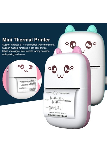 5 Rulo Kağıt Stili 5 Rulo Sevimli Mini Taşınabilir Termal Yazıcı Kağıdı Öğrencileri Makbuz Resimleri Ofis Kablosuz Bluetooth Fotoğraf Etiket Baskı Kağıdı (Yurt Dışından) indirimleri