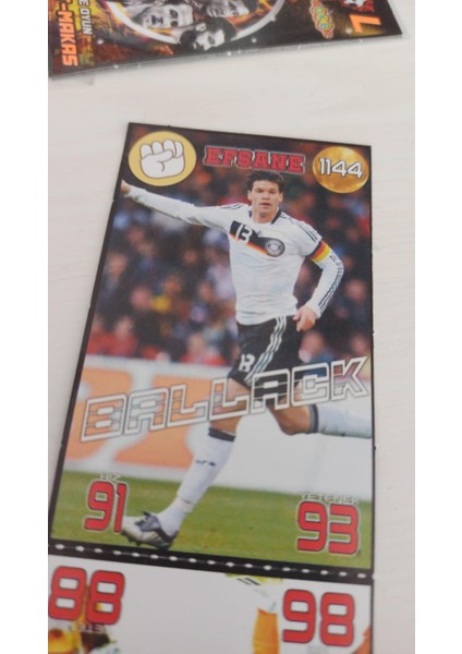 Futbol Ateşi 2024 Taş Kağıt Makas Oyun Kartları 30 x 2 Toplam 60 Kart & Kutusuz