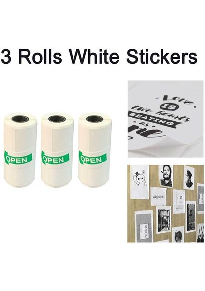 3 Wsticker Kağıt Stili Anında Termal Yazıcı Için Fotoğraf Kağıdı Kamera Baskısı Çift Lensli Ekran Video Çocuk Açık Hava Hediyesi Dıy Sticker (Yurt Dışından) fiyatları