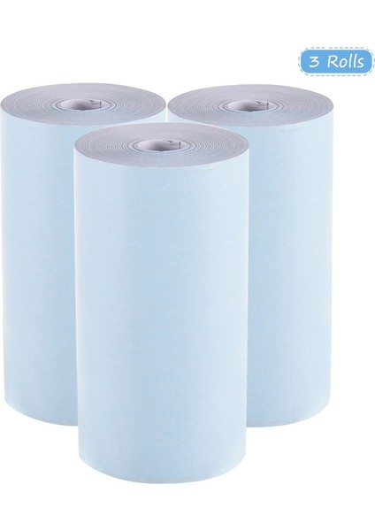 Mavi Stil Renkli Termal Kağıt Rulosu 57*30MM Fotoğraf Kağıdı Peripage A6 A8 Paperang Mini Cep Fotoğraf Yazıcısı Için Net Baskı (Yurt Dışından)
