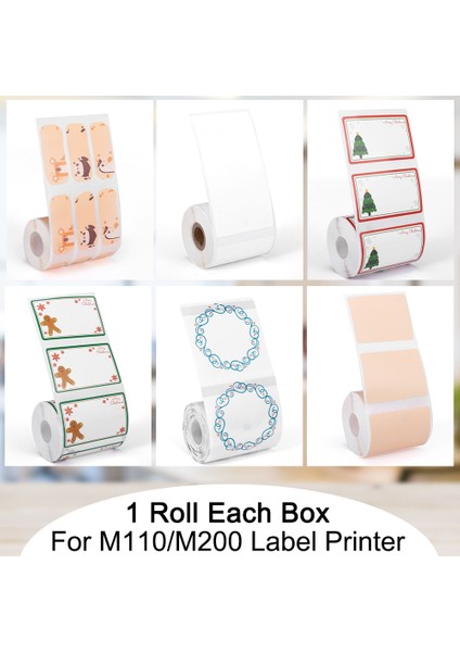 XP5030-230C Stili Yazıcı Ev Ofis Etiketleri Için Phomemo Termal Papel Renkli Yapışkanlı Kağıt Yuvarlak Kare Yazdırılabilir Etiket Kağıdı (Yurt Dışından) fiyatları