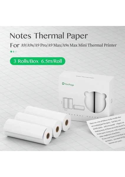 1 Stili Yazın 3 Rulo Peripage 77 x Peripage Için Kendinden Yapışkanlı Termal Kağıt A9A9SA9 Proa9 MAXA9S Max Mini Cep Mobil Yazıcı (Yurt Dışından)