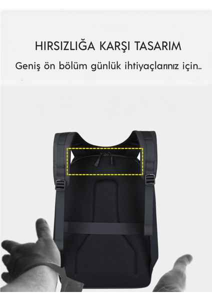 Aokıng 1512 Günlük Dizüstü Bilgisayar Için Sırt Çantası (Laptop Çantası) – Su Geçirmez fırsatları