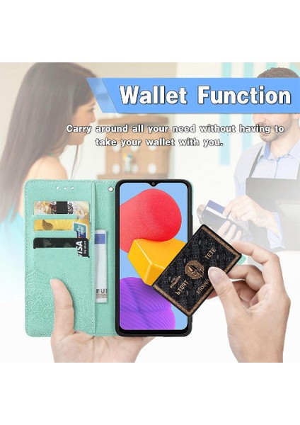 Samsung M13 4g Flip Kapak Için Kılıf Zarif Desen Deri Kılıf Basit (Yurt Dışından) indirimleri