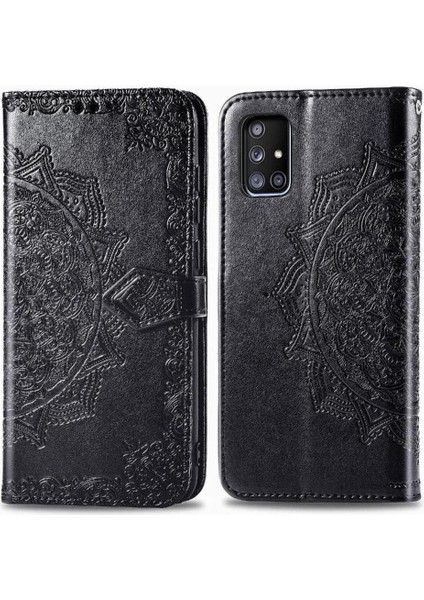 Samsung A71 5g Basit Iş Deri Kılıf Darbeye Çevir (Yurt Dışından)