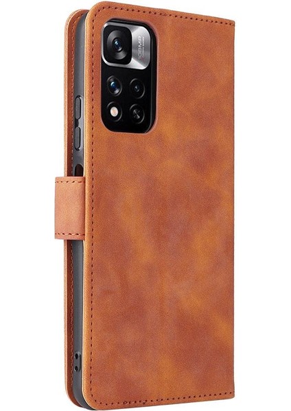 BDT Boutique Xiaomi Redmi Için Kılıf NOTE11 5g Deri Folio Flip Case Tam Koruma (Yurt Dışından)