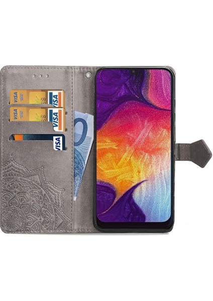 BDT Boutique Samsung A50 Darbeye Dayanıklı Basit Iş Zarif Desen Deri (Yurt Dışından)