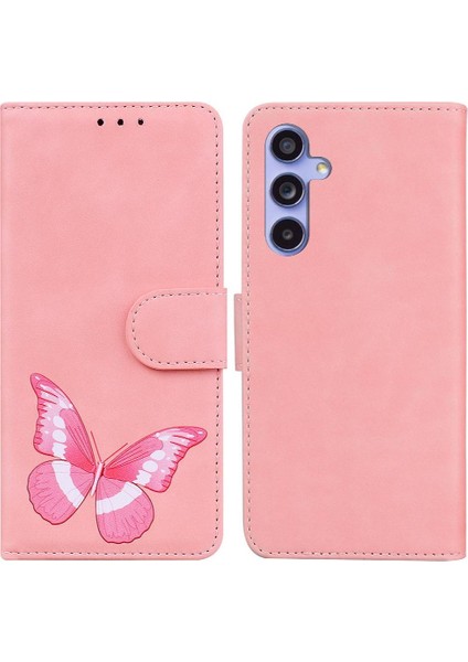 Samsung Galaxy S23 Fe 5g Cüzdan Kelebek Renk Baskılı Flip Kart (Yurt Dışından)