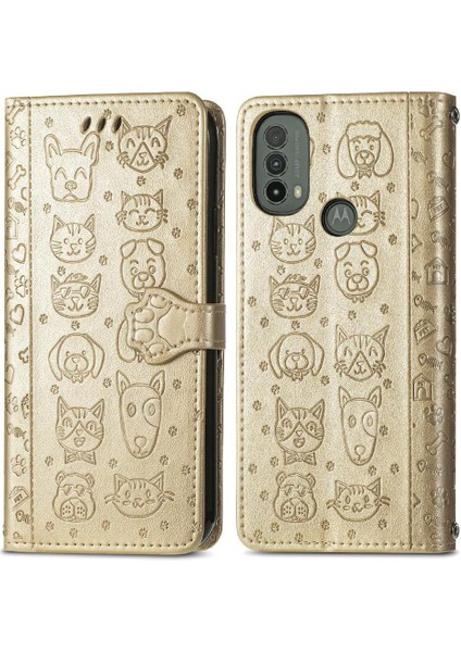 Moto E40 Darbeye Kapak Kapak Karikatür Hayvanlar Için Kılıf Kısa Kayış Vaka (Yurt Dışından) fiyatları