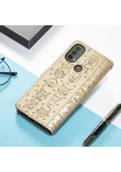 Moto E40 Darbeye Kapak Kapak Karikatür Hayvanlar Için Kılıf Kısa Kayış Vaka (Yurt Dışından) indirimleri