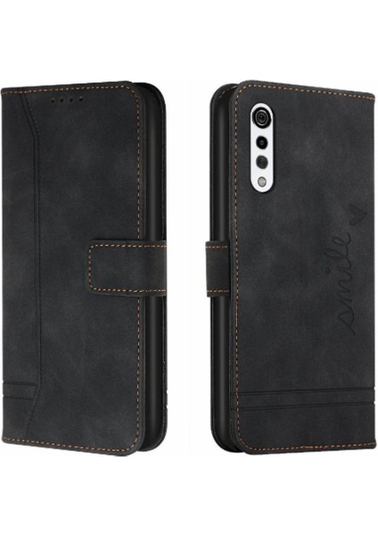 Telefon Kılıfı Için Lg Kadife 4g/5g Flip Folio Cüzdan Pu Deri El Kayışı (Yurt Dışından)