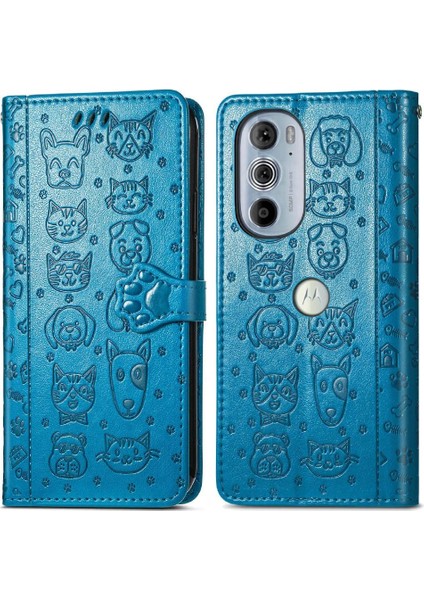 Moto Kenar 30 Pro Flip Kapak Için Kılıf Darbeye Karikatür Hayvanlar Kısa (Yurt Dışından) fiyatları