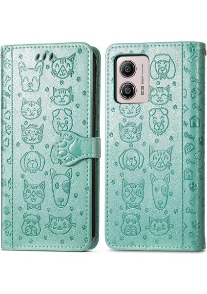 Moto G53 5g Karikatür Hayvanlar Için Kılıf Kısa Kayış Kapak Kapak Darbeye (Yurt Dışından) fiyatları