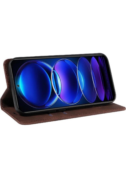 Xiaomi Redmi Not 12 4g Için Kılıf Folio Cüzdan Pu Deri Manyetik (Yurt Dışından)