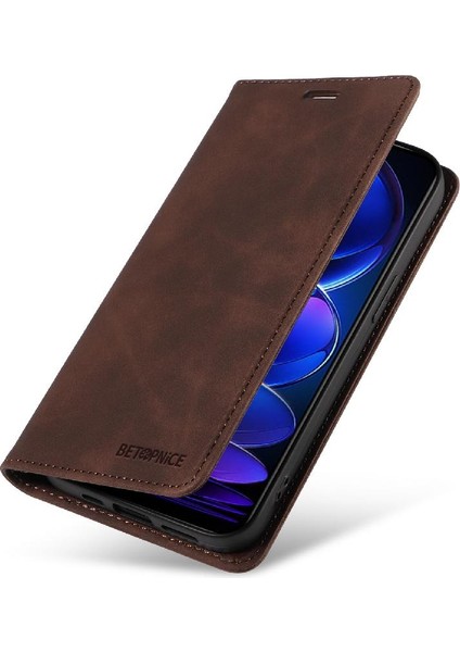 Xiaomi Redmi Not 12 4g Için Kılıf Folio Cüzdan Pu Deri Manyetik (Yurt Dışından)