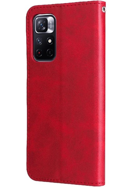 Xiaomi Poco M4 Pro 5g Fermuar Deri Koruyucu Kapak Kart Yuvası (Yurt Dışından)