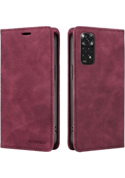 Xiaomi Redmi Için Not 11 4g Pu Deri Koruyucu Folio Cüzdan (Yurt Dışından)