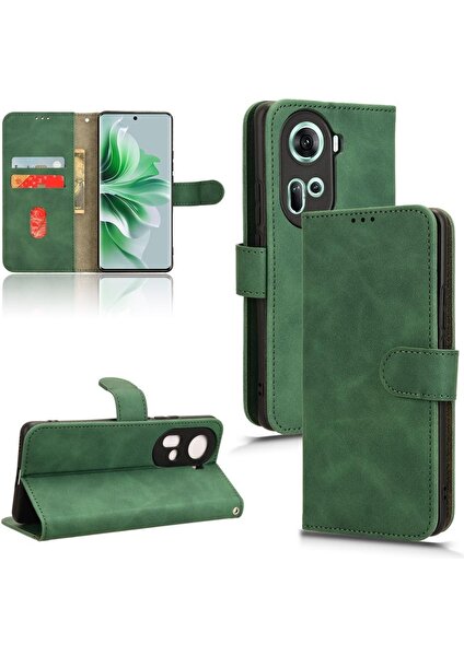 BDT Boutique Oppo RENO11 5g Kart Ekleme Deri Için Kılıf Folio Flip Case Tam (Yurt Dışından)