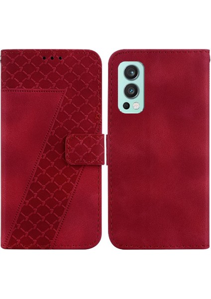 Oneplus Nord 2 5g Için Telefon Kılıfı Cüzdan Pu Deri Flip Folio Kapak Kartı (Yurt Dışından)