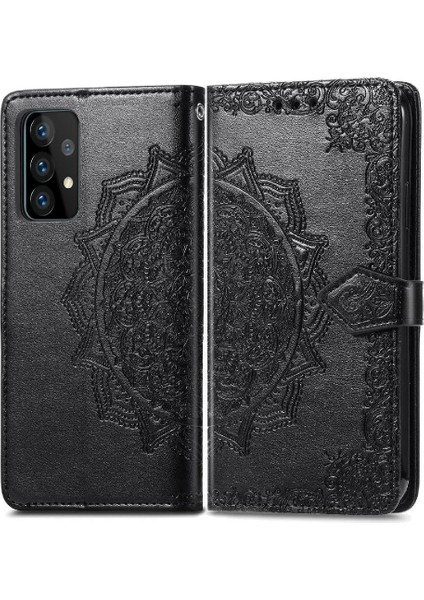 Samsung A72 5g Basit Iş Darbeye Zarif Desen Flip Case (Yurt Dışından)