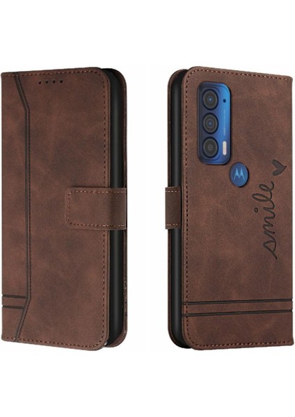 Motorola Moto Kenar 2021 Kart Yuvaları Için Telefon Kılıfı Kapak Flip Folio Cüzdan (Yurt Dışından)