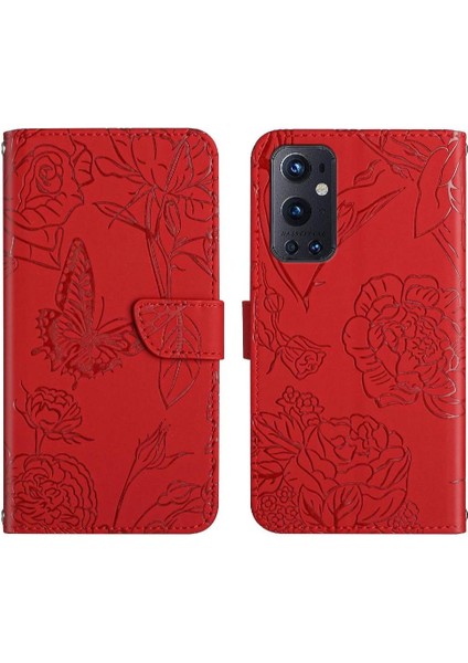 Oneplus 9 Pro Anti-Damla Koruma Çiçekler ve Kelebekler Durumda (Yurt Dışından)