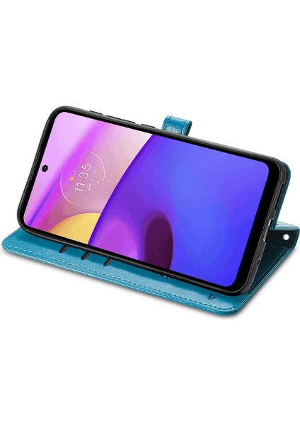 Moto E40 Darbeye Kapak Kapak Karikatür Hayvanlar Için Kılıf Kısa Kayış Vaka (Yurt Dışından)