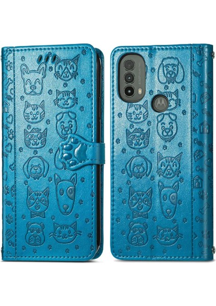 Moto E40 Darbeye Kapak Kapak Karikatür Hayvanlar Için Kılıf Kısa Kayış Vaka (Yurt Dışından) fiyatları