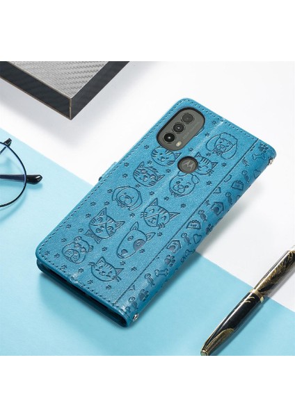 Moto E40 Darbeye Kapak Kapak Karikatür Hayvanlar Için Kılıf Kısa Kayış Vaka (Yurt Dışından) indirimleri