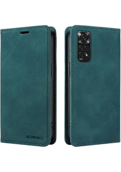 Xiaomi Redmi Için Not 11 4g Pu Deri Koruyucu Folio Cüzdan (Yurt Dışından)