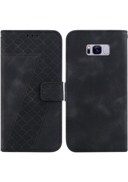 Samsung Galaxy S8 Flip Folio Kapak Için Telefon Kılıfı Cüzdan Pu Deri Kart (Yurt Dışından)