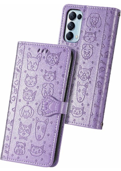 Oppo Oppo 5 Için Kılıf Deri Kılıf Kısa Kayış Kapak Çevirin Karikatür Hayvanlar (Yurt Dışından) fırsatları