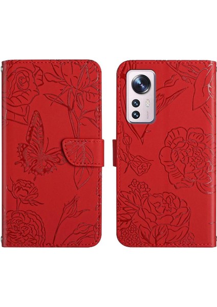 Xiaomi 12 Lite Için Kılıf Pu Deri Kapak Çevirin Darbeye Deri Kılıf ve (Yurt Dışından)