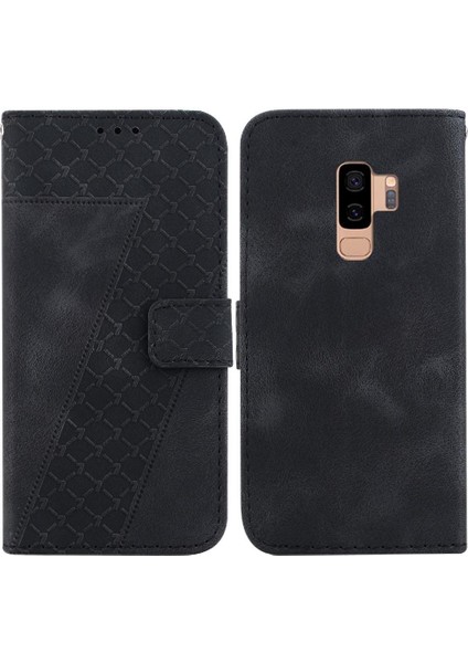 Samsung Galaxy S9 Artı Kabartmalı Desen Kart Yuvası Fonksiyonu Için Telefon Kılıfı (Yurt Dışından)