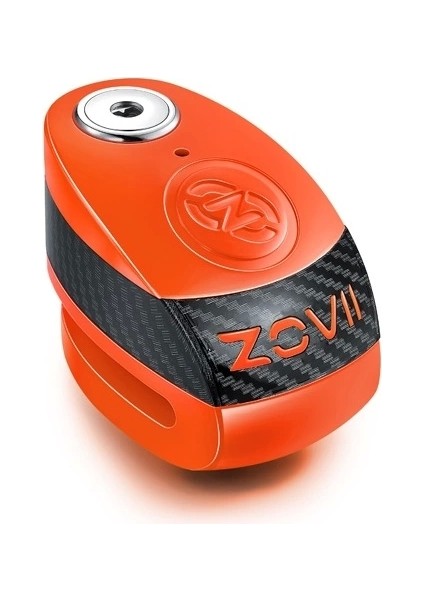 Zoovıı Zs6 6mm Alarmlı Disk Kilit Carbon Turuncu