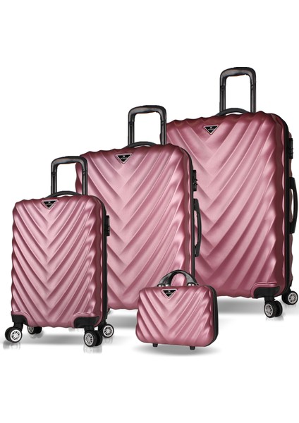 Lotus Abs 4'lü Travel Valiz Seti Rose