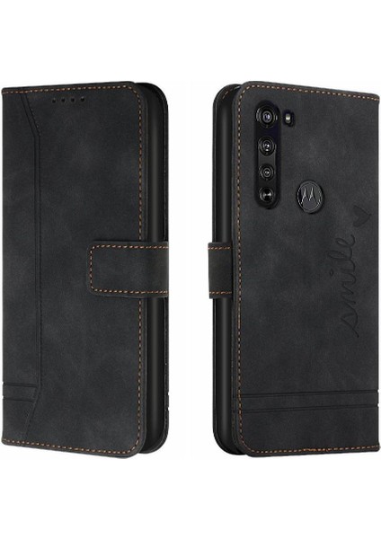 Motorola Moto Kenar Manyetik Kapatma El Kayışı Kart Yuvaları Için Telefon Kılıfı (Yurt Dışından)