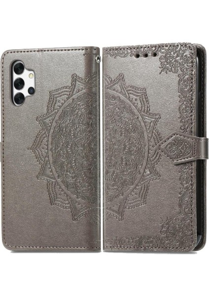 Samsung A32 5g Darbeye Dayanıklı Zarif Desen Deri Kılıf Basit (Yurt Dışından)