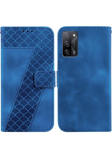 Telefon Kılıfı Için Oppo A54 4g/oppo 4g Pu Deri Kabartmalı Desen Cüzdan Flip (Yurt Dışından)