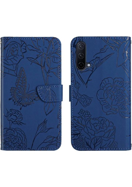 Oneplus Nord Ce 5g Için Kılıf ile Bilek Kayışı Çiçekler ve Kelebekler Durumda (Yurt Dışından)